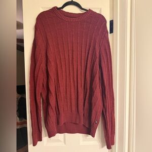 DKNY Men's Burgundy Crewneck Sweater 2XL